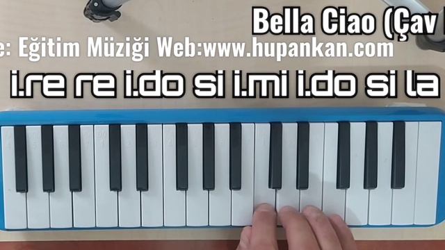 Çav Bella (Bella Ciao) La min. Melodika Org Piano çalınışı ve notaları смотреть онлайн