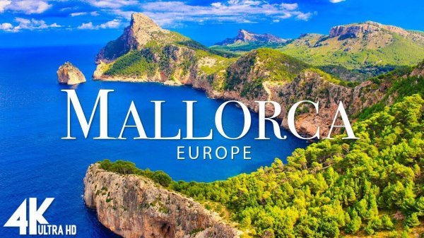 FLYING OVER MALLOCRA (4K UHD) - Relaxing Music Along With Beautiful Nature Videos - 4K Video HD
