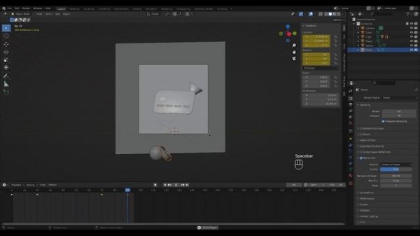 ?Стильная Motion анимация в Blender!