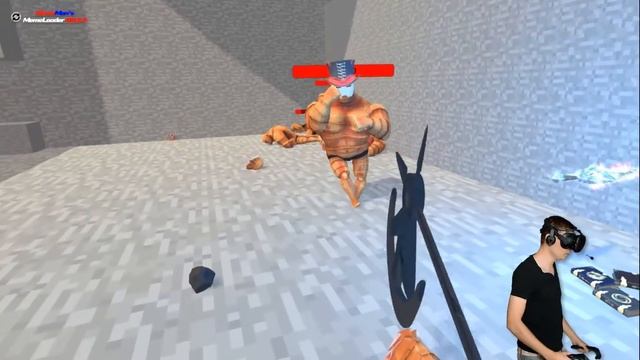 GORN GLADIATOR SIMULATOR IN VR MINECRAFT ARENA (GORN Virtual Reality HTC Vive Funny Gameplay)