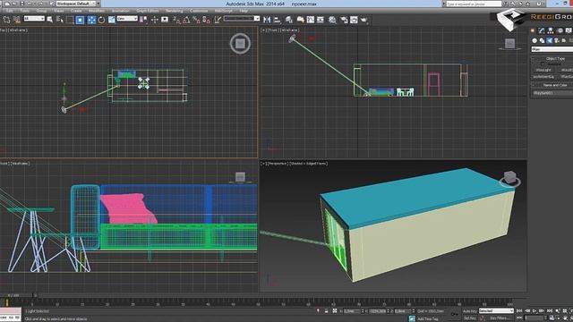 Практическая работа 10: Постановка света в интерьере. Настройка рендера Vray. смотреть онлайн