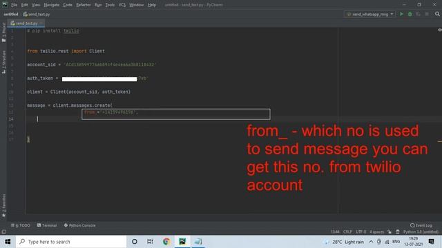 Python Twilio - Send Text Message Using Python смотреть онлайн