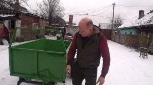 прицеп самосвальный  для минитрактора
