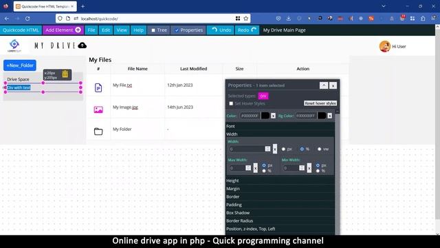 Online drive app with Javascript & PHP #1 | Google cloud clone | Quick programming tutorial смотреть онлайн
