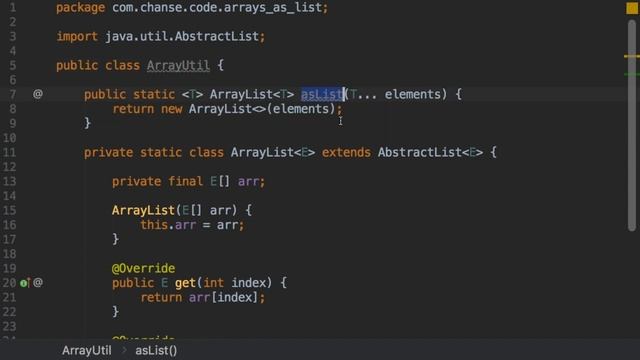 How Arrays.asList(...) works internally? смотреть онлайн