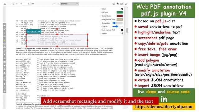 PDF.js annotation library JS. Create and save PDF annotation. pdf highlight/signature/text/draw/pol смотреть онлайн