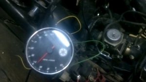 Тест самодельного тахометра на 157QMJ