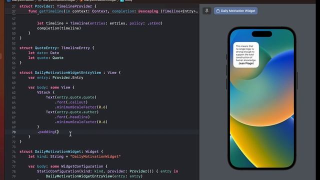 Create an awsome Quote Widget in SwiftUI in less than 10 minutes смотреть онлайн