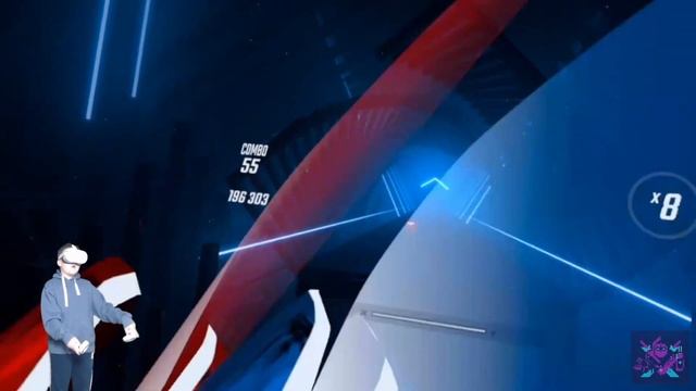 VR Ninja - Beat Saber - Mr Blue Sky - best song ever!! смотреть онлайн