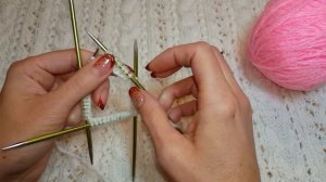 Ленивый жаккард для носков спицами