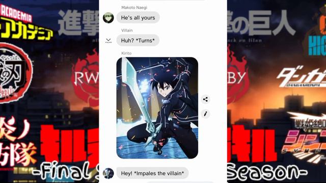 MHA x AOT x GOH x DS x RWBY x DR x FF x KLK x SPG. 5x1 the beginning of the end смотреть онлайн