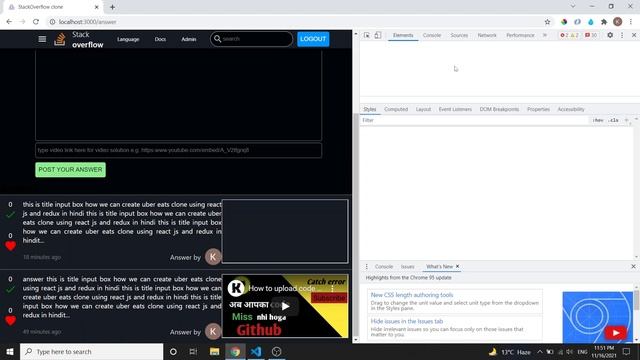stack overflow clone part #14 | using react JS and redux | answer box with css смотреть онлайн