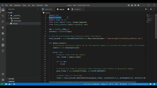 Real-Time Face Detection using Python Flask and Camera | OpenCV Project смотреть онлайн
