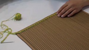 Мастер класс «Коврик на картоне» в технике гобелен