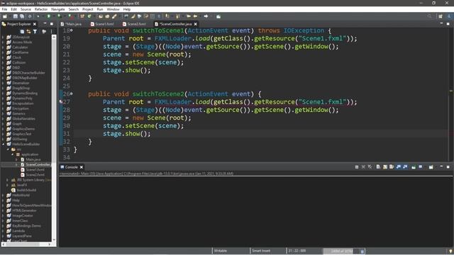 JavaFX Switch Scenes ?