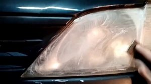 Как отполировать фары на рено логан.