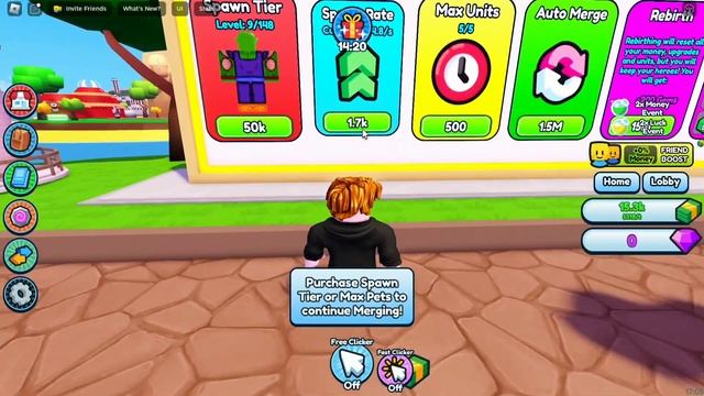 Fusing Anime Characters Until I Get The Strongest Hero | Roblox Anime Merging Simulator смотреть онлайн
