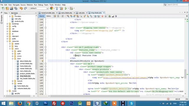Search products || DB::table || Request || Facades || Laravel 5.3 tutorial for beginners - Part 19 смотреть онлайн