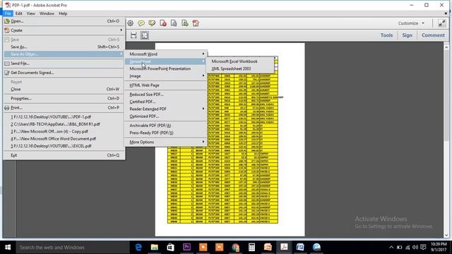 PDF TO EXCEL How to Convert PDF to Excel just 1 Click (Online & Offline ) смотреть онлайн