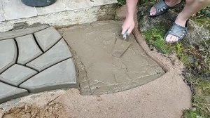 садовая дорожка своими руками из цемента и арматуры