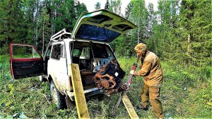 РАЗВЯЗКА! ГУЛАГ! СХРОН ЗАКЛЮЧЕННЫХ! ДВИГАТЕЛЯ, ТРАКИ, КОРОБКА ПЕРЕДАЧ ТРЕЛЕВОЧНОГО ТРАКТОРА!