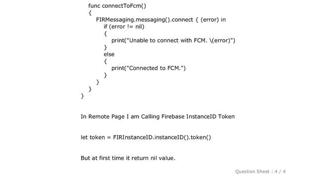 iOS : iOS Swift Firebase InstanceID token returns Nil at first time смотреть онлайн