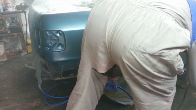 Ремонт Audi 80 заднее крыло и бампер часть 3. смотреть онлайн