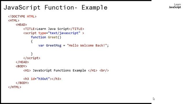 Creating a basic Function and Calling it on OnClick Button Event | Javascript Tutorial - #07 смотреть онлайн