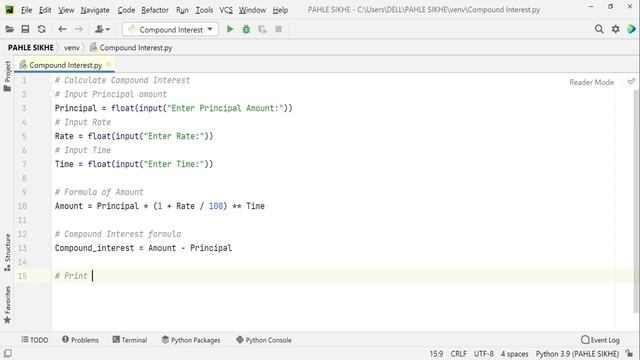 Compound Interest in Python смотреть онлайн