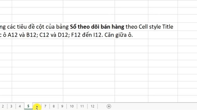 Thực Hành EXCEL - Chủ đề 01 - Định Dạng Bảng Tính ?#lhu #lachong
