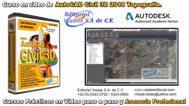 AutoCAD Civil 3D 2016 Topografía | Tutorial en Español | Curso Básico смотреть онлайн