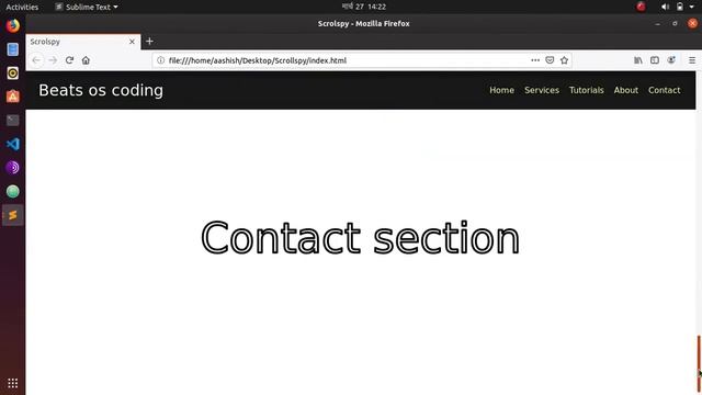 Scrollspy using javascript || Real scrollspy using javascript only not using jQuery and bootstrap. смотреть онлайн