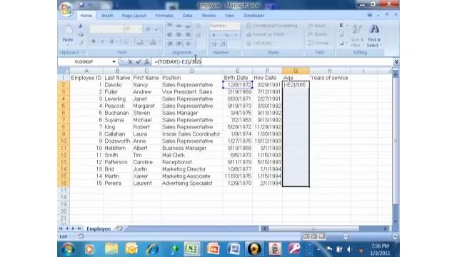 How to calculate age using Excel смотреть онлайн