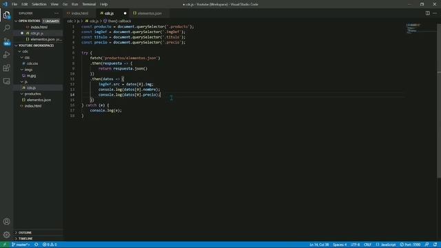 Carrito de compras (HTML, CSS, JavaScript Vanilla y JSON) - pt 2/3 смотреть онлайн