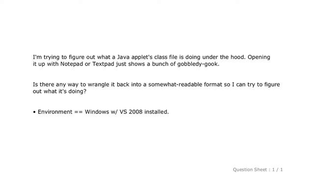 Windows : How can I open Java .class files in a human-readable way? смотреть онлайн