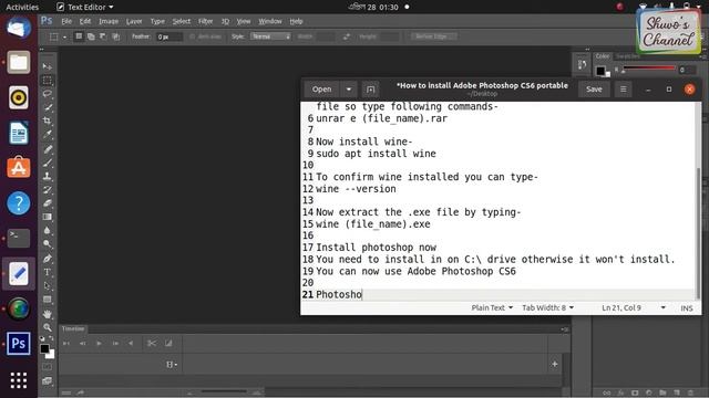 How to install Adobe Photoshop CS6 portable in Ubuntu 20.04 смотреть онлайн