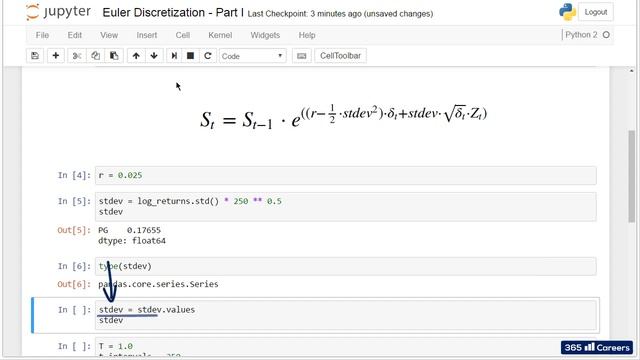 Py 109 Monte Carlo Euler Discretization Part I смотреть онлайн