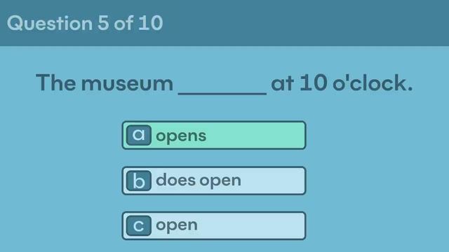Present Simple | Grammar Test смотреть онлайн