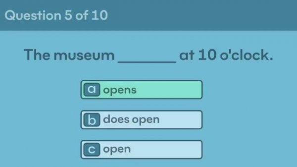 Present Simple | Grammar Test