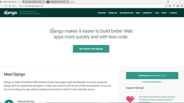 Django 2.1 - Build a Landing Page with Python - 1/25 - Django Python смотреть онлайн