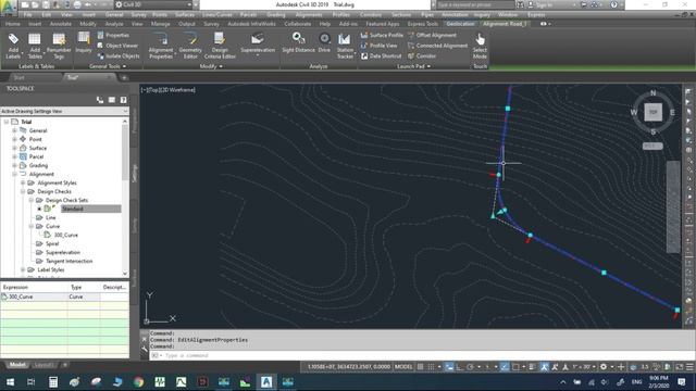 Apply design criteria to alignment radius | CIVIL 3D смотреть онлайн