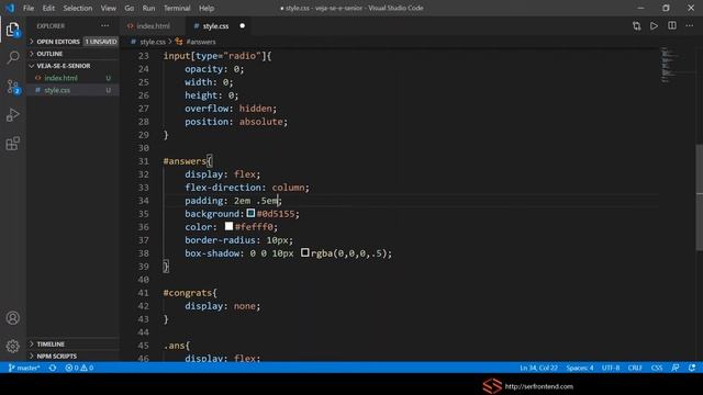 Construir um pequeno quiz com HTML e CSS (sem Javascript) смотреть онлайн
