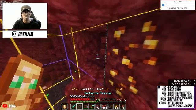 DAY 6702 - 6 BLOCKS menuju NETHERITE BEACON! смотреть онлайн