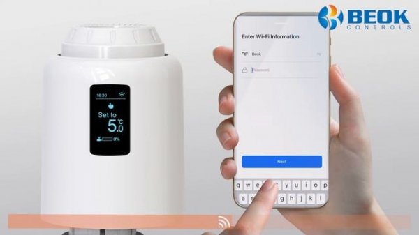 BEOK Smart WiFi Therermostatic Radiator Valve Actuator TRV604/Tuya WIFI App Control Valve