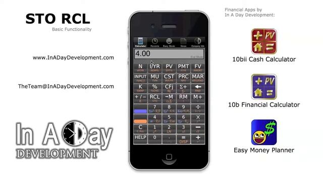 Basic Function: STO RCL - 10bii Cash Calculator смотреть онлайн