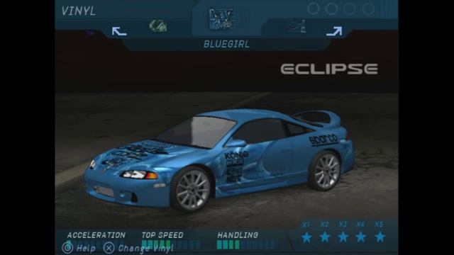 NFS Underground PS2 Demo - Main Menu смотреть онлайн