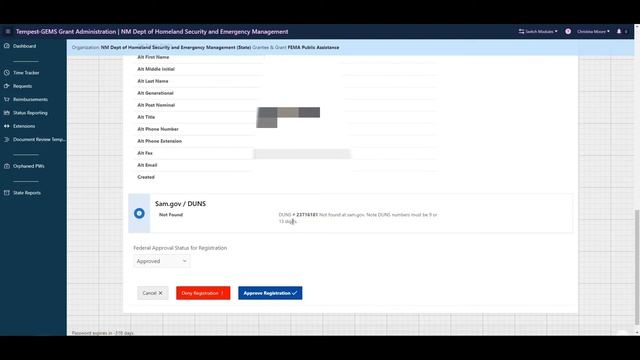 Tempest-GEMS (Grant Management Software) Registration смотреть онлайн