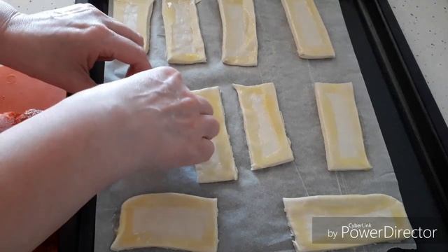 Супер Быстрая Выпечка-Слойка с Клубникой!! Проще не Бывает