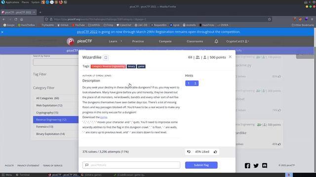 Reverse Engineering (RE) Challenge Walkthroughs - PicoCTF 2022 (BEGINNER-FRIENDLY Capture The Flag) смотреть онлайн
