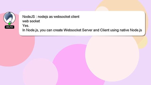 NodeJS : nodejs as websocket client смотреть онлайн